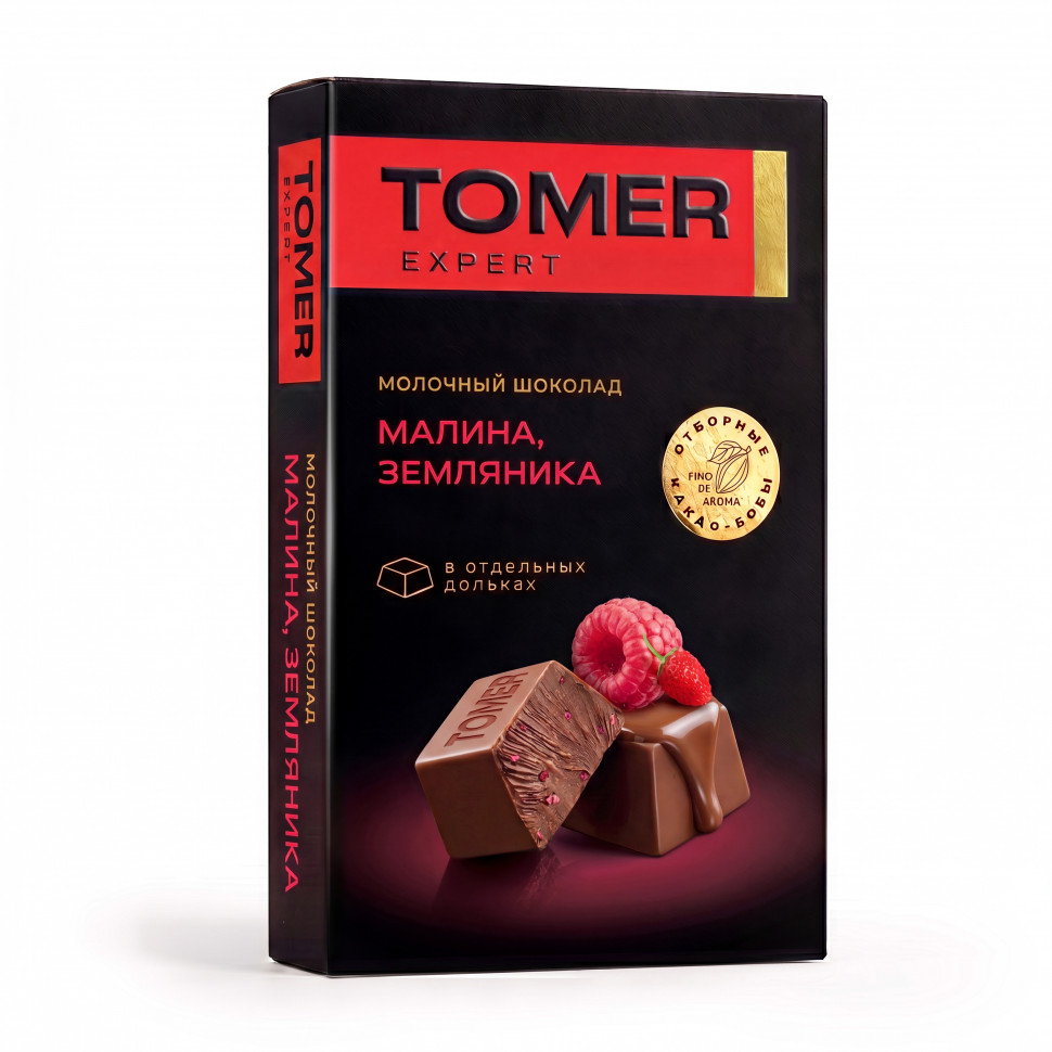  Фабрика Томер   Молочный шоколад Малина-Земляника, 90г  в Великих Луках