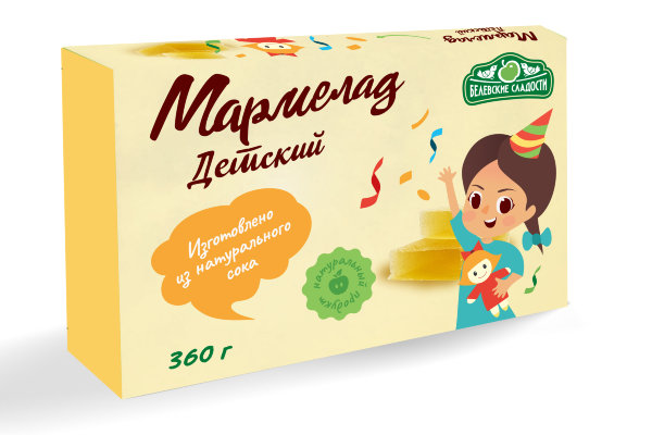 №2 Мармелад  "Детский" белевский 360г   в Великих Луках