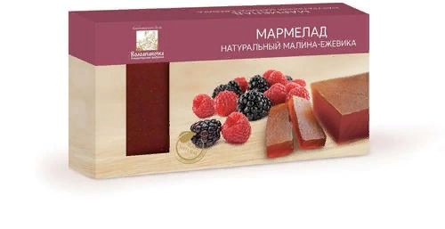  Мармелад пластовый 210г МАЛИНА-ЕЖЕВИКА в Великих Луках