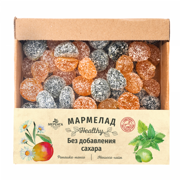 №1 Меренга Мармелад в кокосовой обсыпке Ромашка+Мелисса , 800г     в Великих Луках